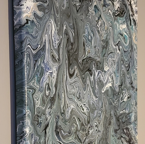 Acrylic Fluid Art on Canvas - Picture 3 of 3